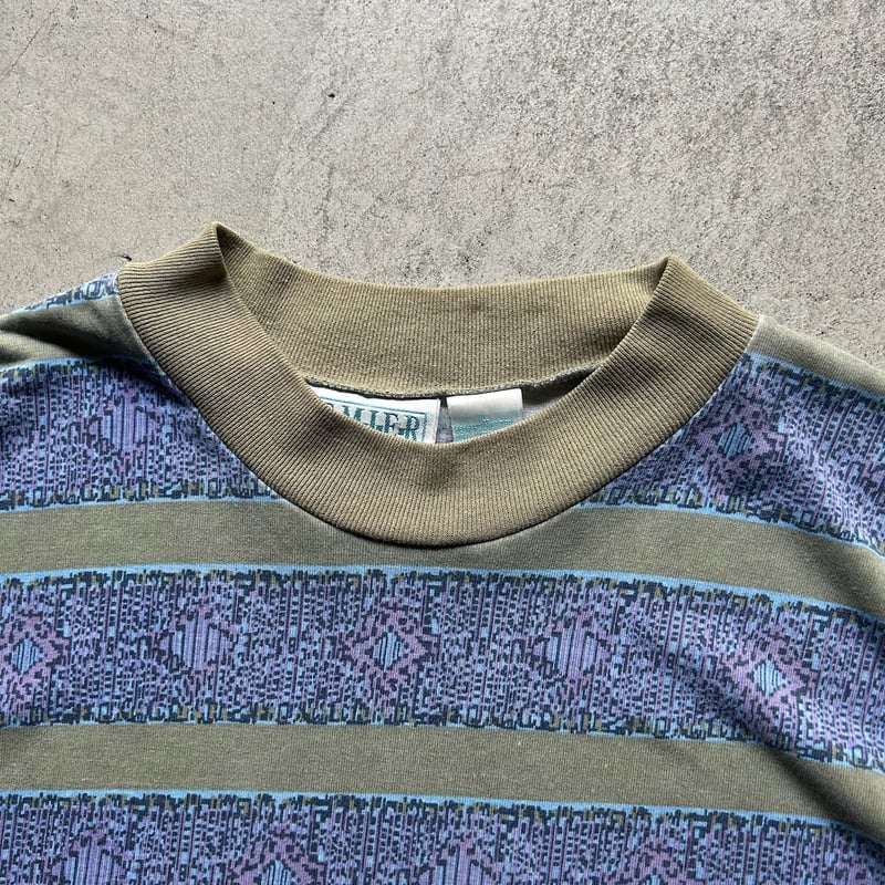 90s Border mock neck tee | sui & shara