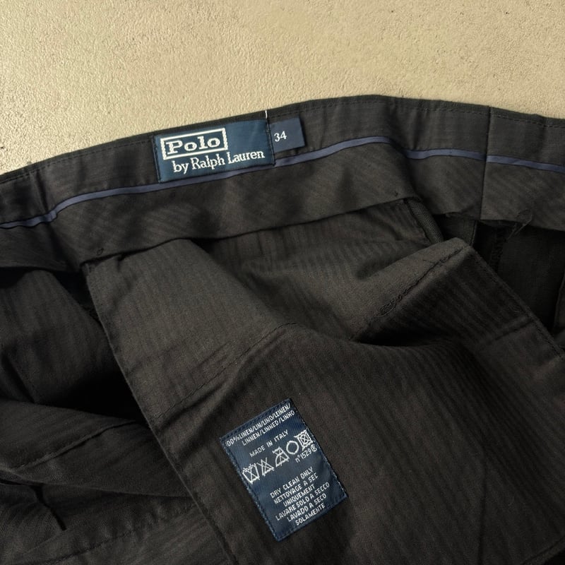 90s Ralph lauren linen slacks “made in ITALY” |