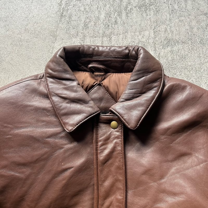 80s〜Eddie Bauer leather down jacket | sui & shara