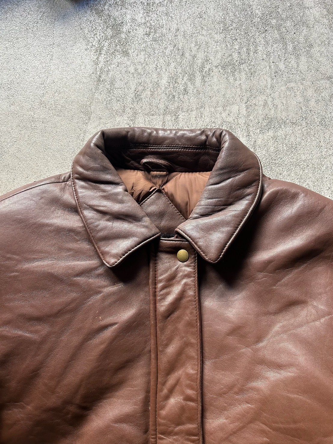 80s〜Eddie Bauer leather down jacket | sui & shara