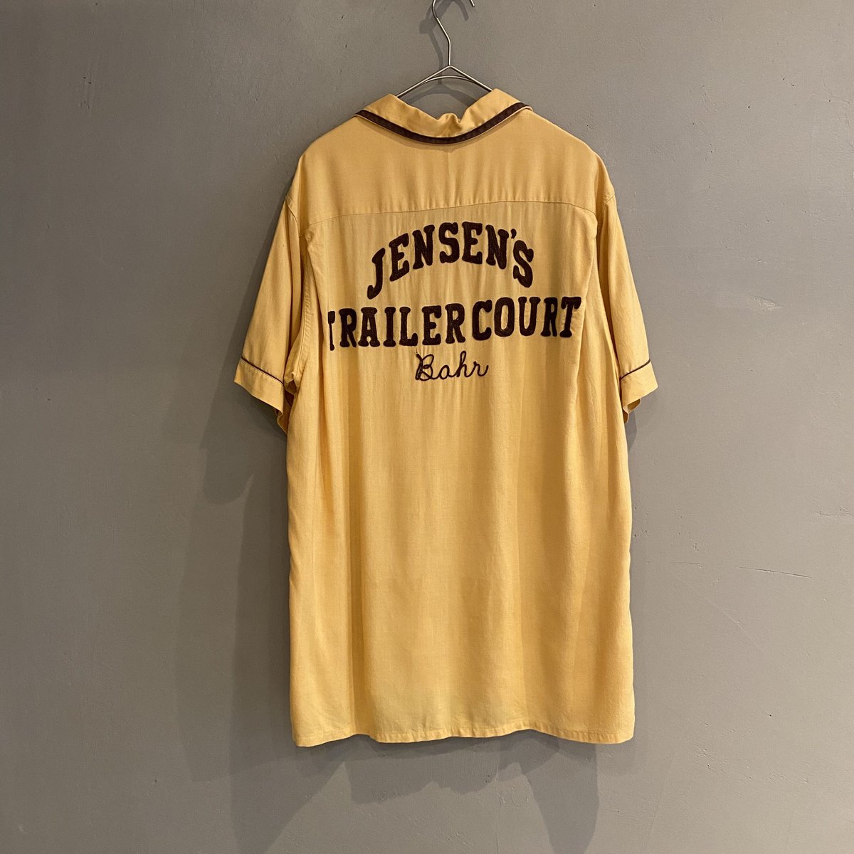 50s~60s crown prince rayon bowling shirt | sui