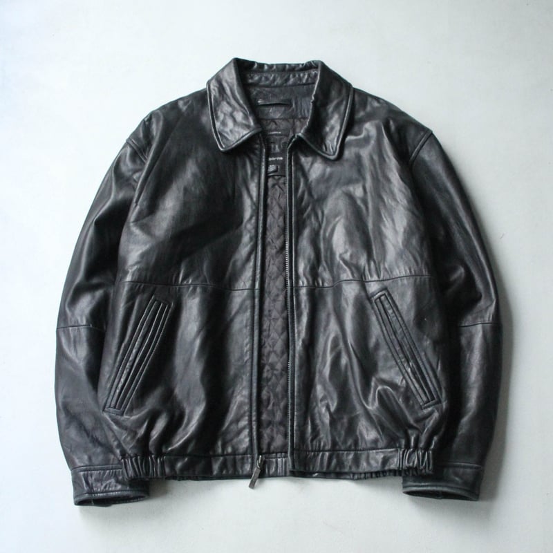 90s Claiborne lambskin leather zip-up jacket | 