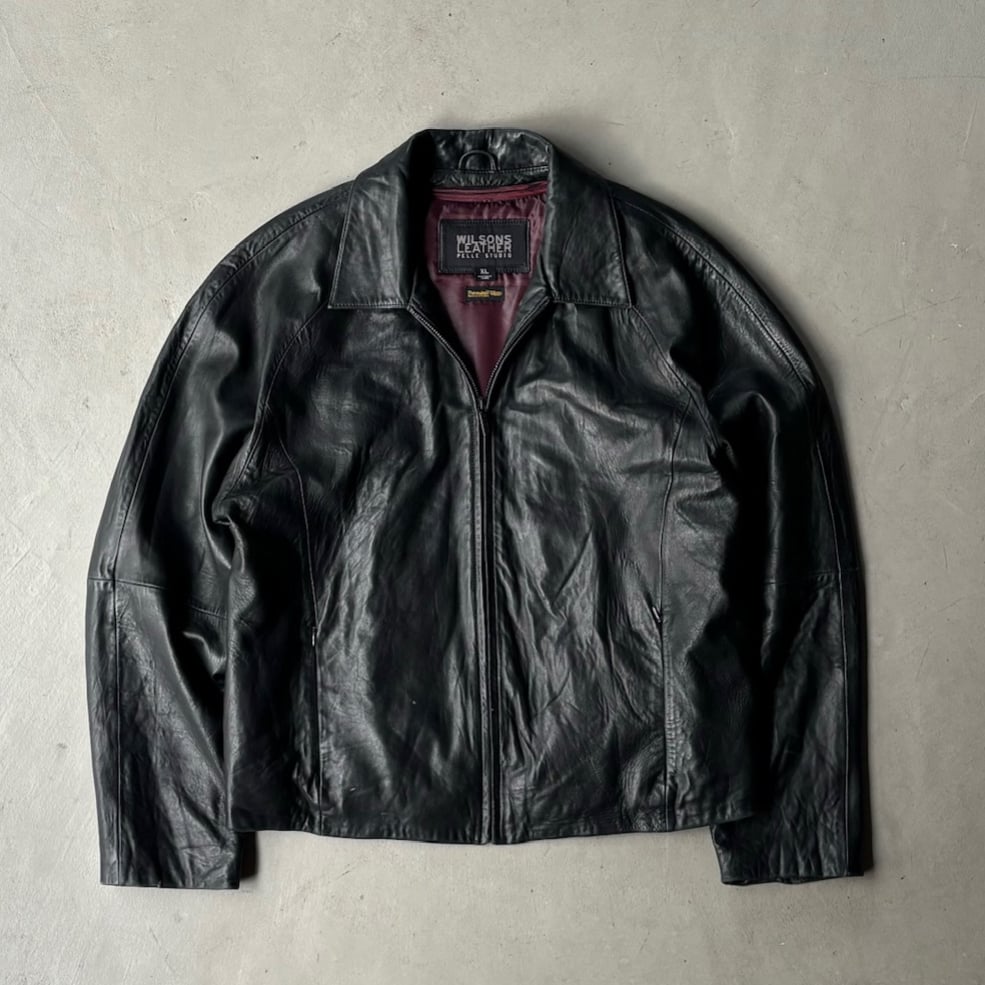 00s Wilsons leather raglan sleeve leather jack 00s Wilsons leather raglan sleeve leather jack