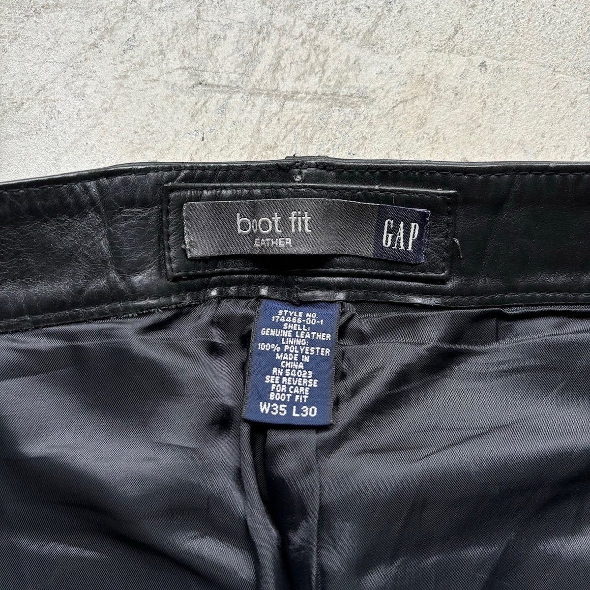 Gap boot cut レザーパンツ 83ec1bc96791708e100ace00f9eb35