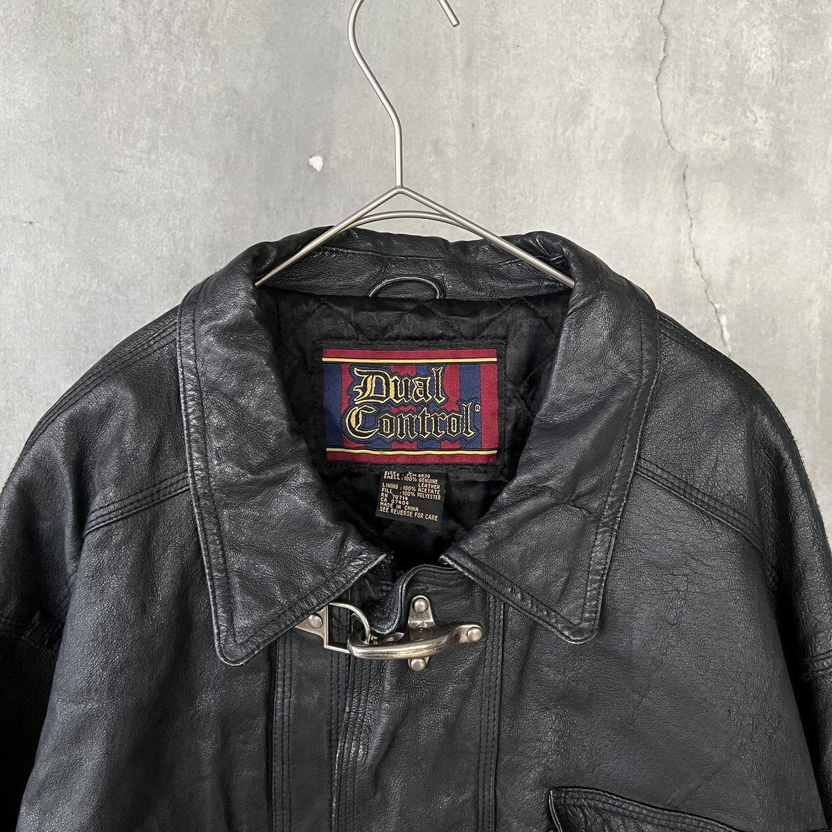 ライダースジャケット レザー ファイヤーマンバックル 短丈 60s 70s 90s leather fireman jacket | sui & shara