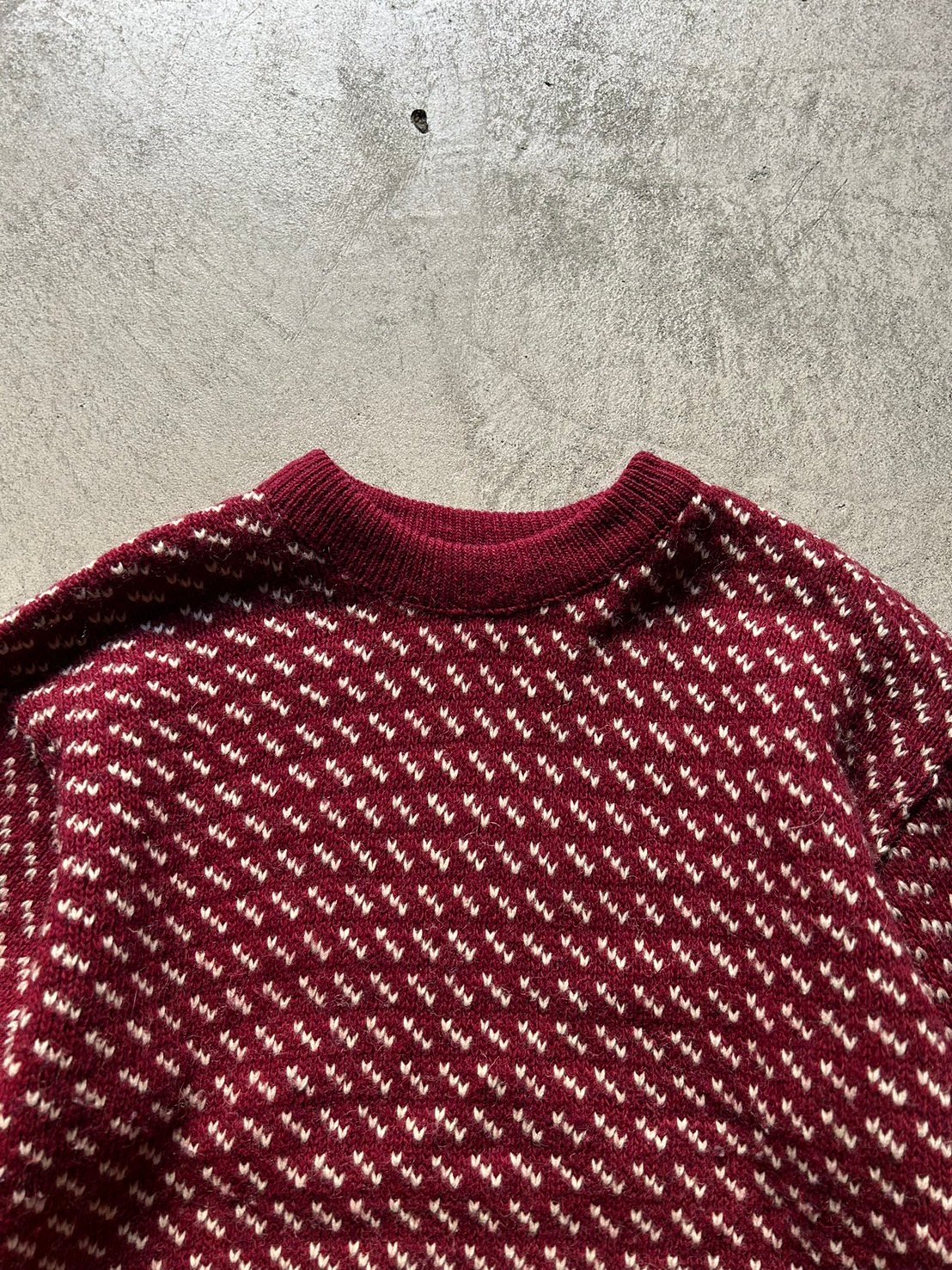 L.L. Bean birds eye knit 80s バーズアイ 80s L.L.Bean birds eye knit sweater made in Nor
