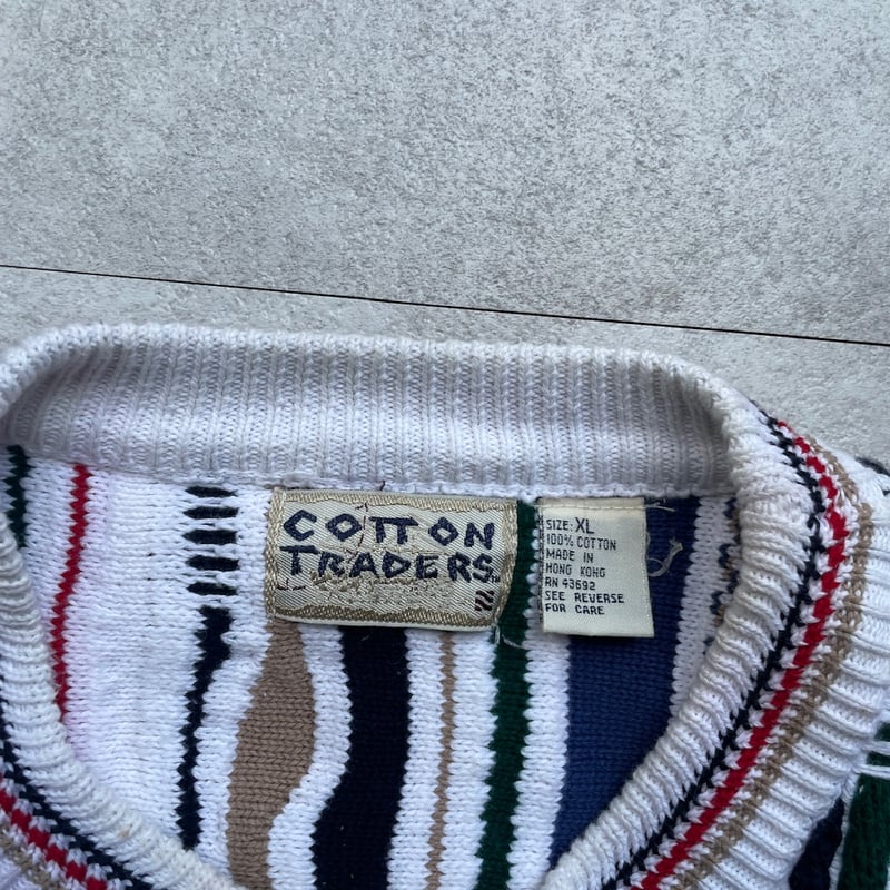高級感 TRADERS COTTON 90s 3D shara & sui | knit トップス
