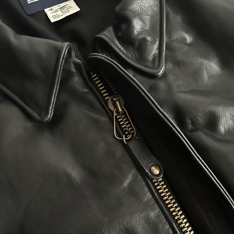 90s Land's end A-2 type leather zip up blouson 90s Land's end A-2 type leather zip up blouson