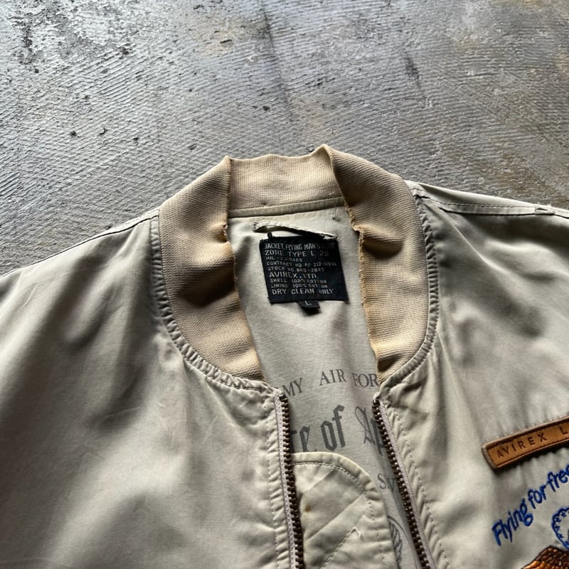 80s〜 avirex l2b type flight jacket made in usa