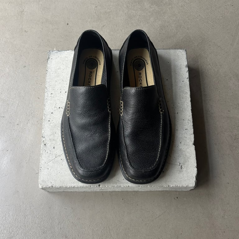 Rockport square toe leather sneaker
