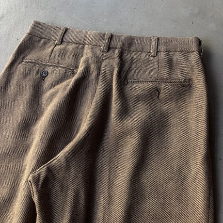 80s~ The j.peterman company cotton×wool slacks