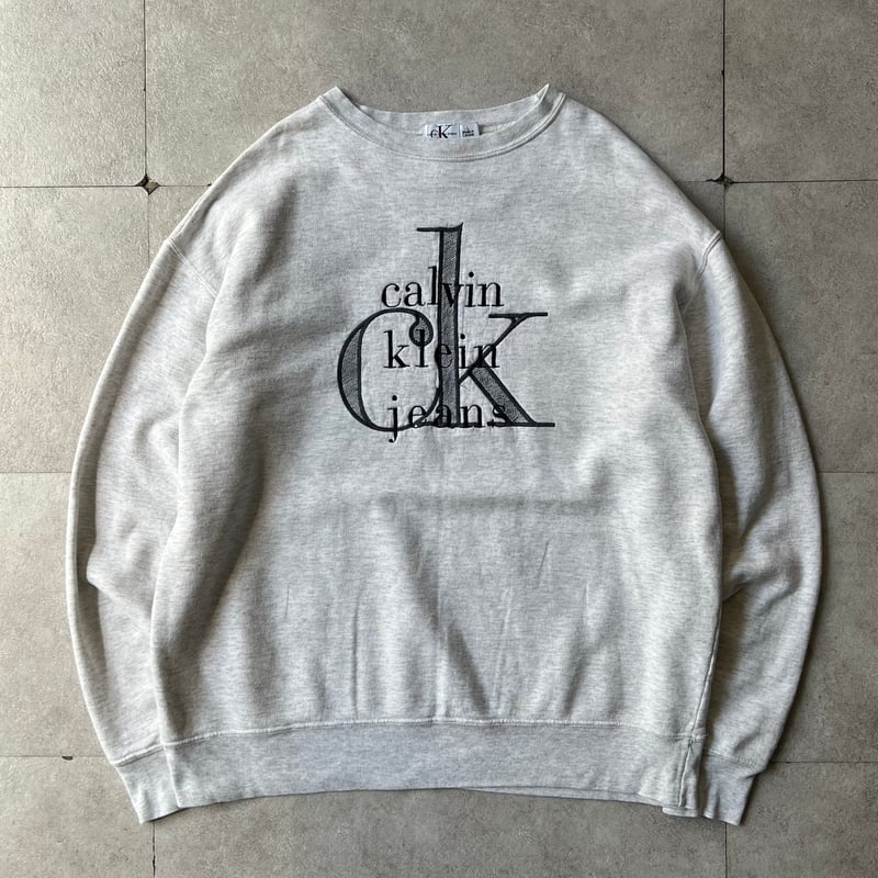 90's   カルバンクライン　刺繍ロゴ　スウェット 90s Calvin Klein embroidery logo sweat | sui &