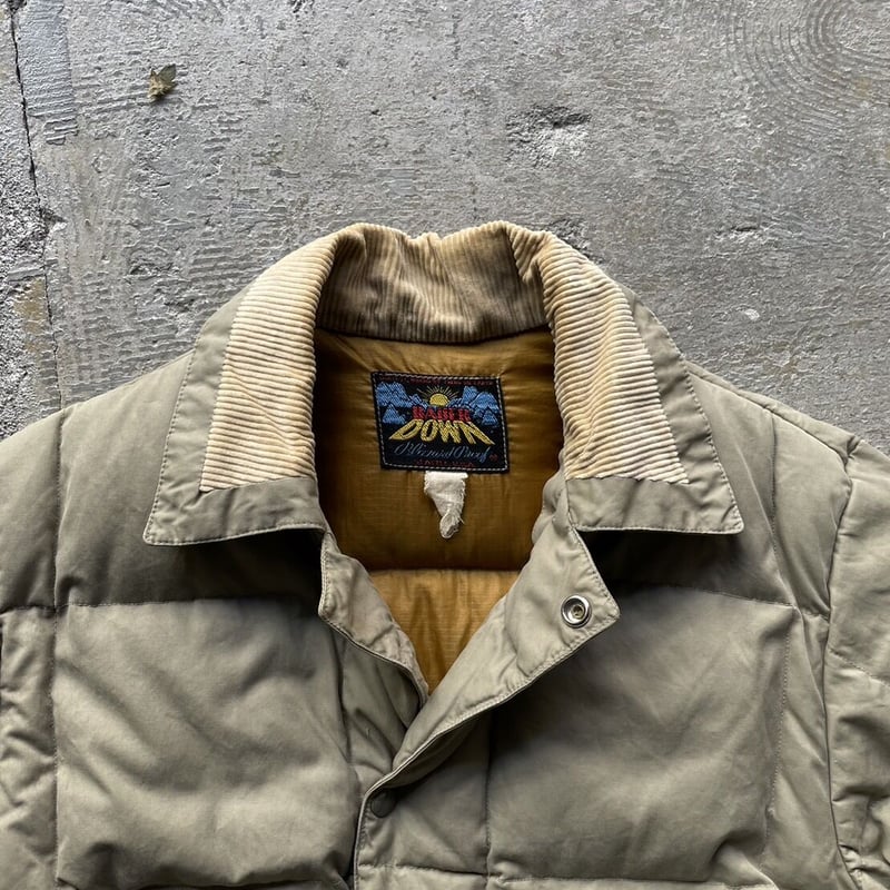 'USA 60s 50s エディバウアー ダウン コート ジャケット ブルゾン 50年代〜60年代 Eddie Bauer エディーバウアー 日の出タグ