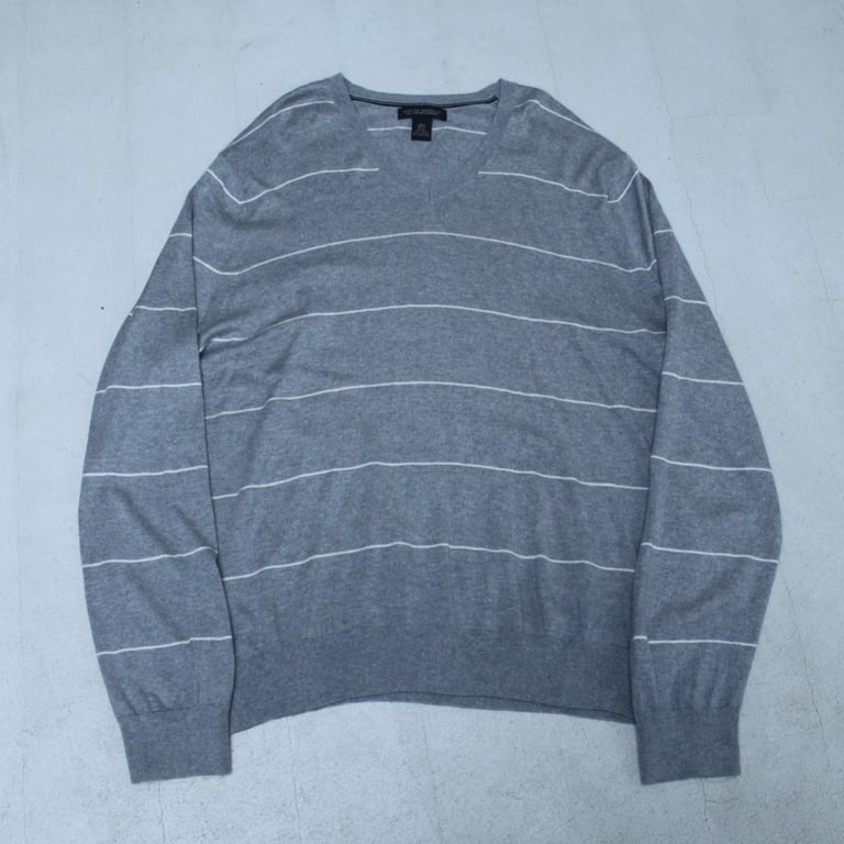 00s Banana republic stripe pattern knit sweater｜バナナリパブリック