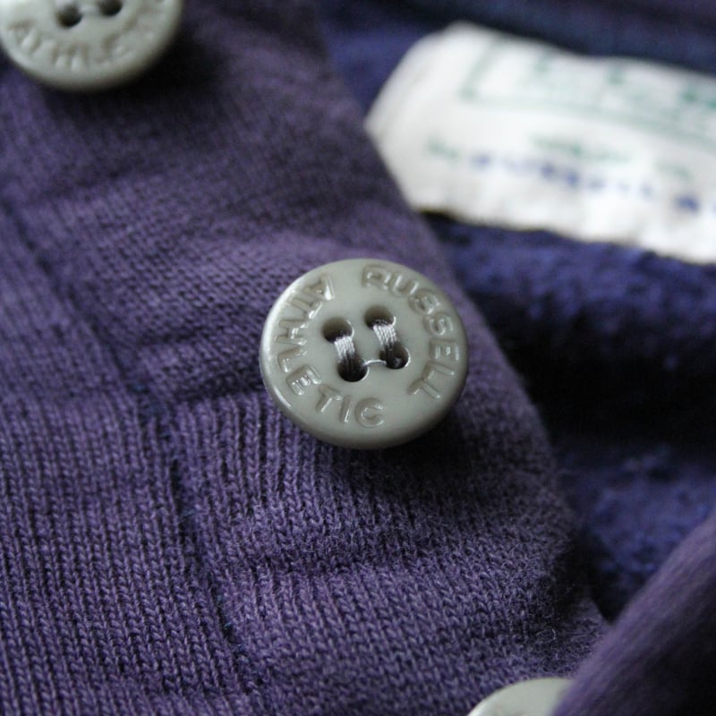 90s L.L.bean/Russell half button sweat hoodie |