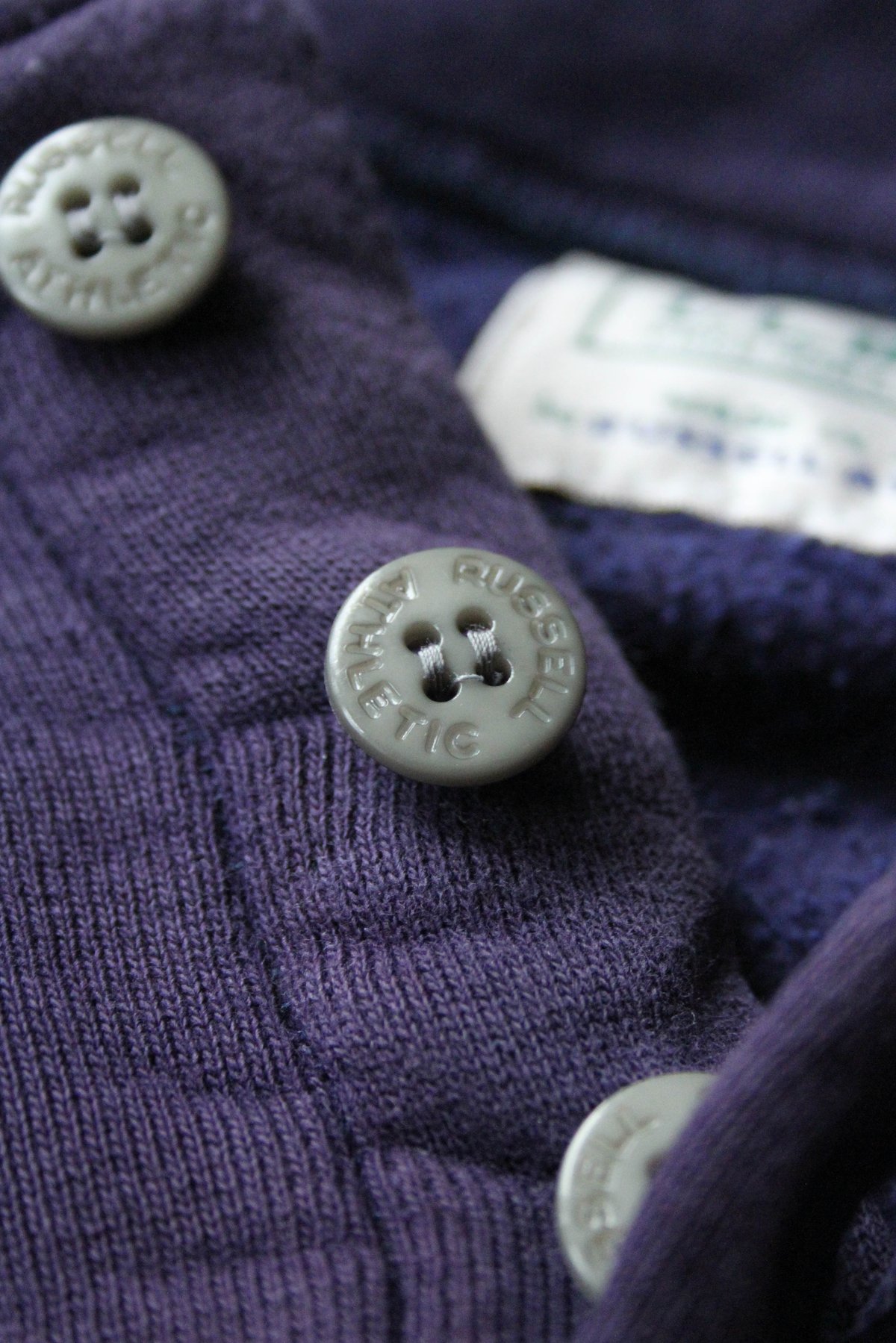 90s L.L.bean/Russell half button sweat hoodie |
