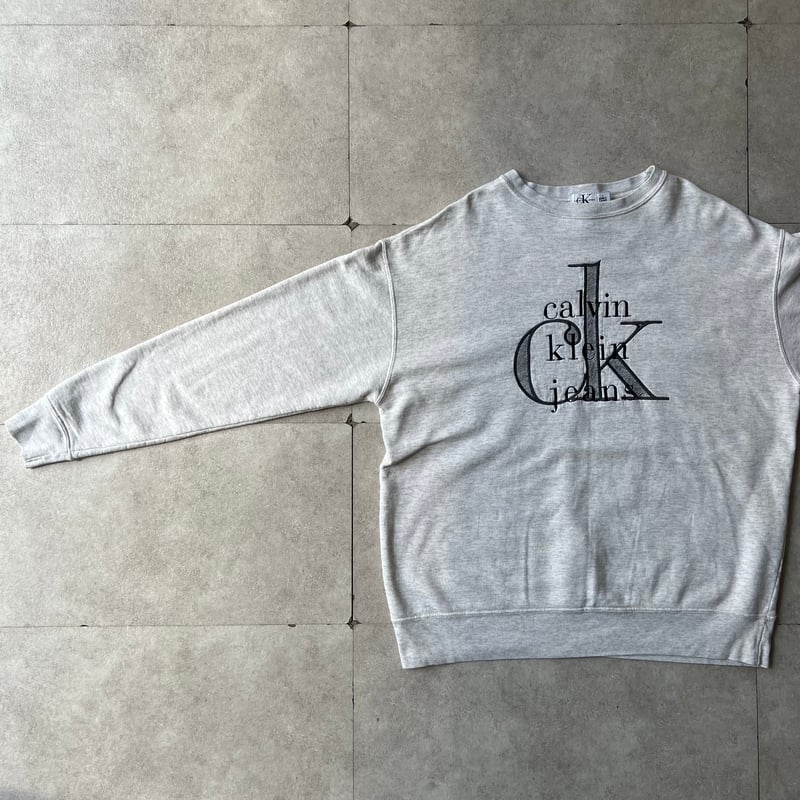 90's   カルバンクライン　刺繍ロゴ　スウェット 90s Calvin Klein embroidery logo sweat | sui &