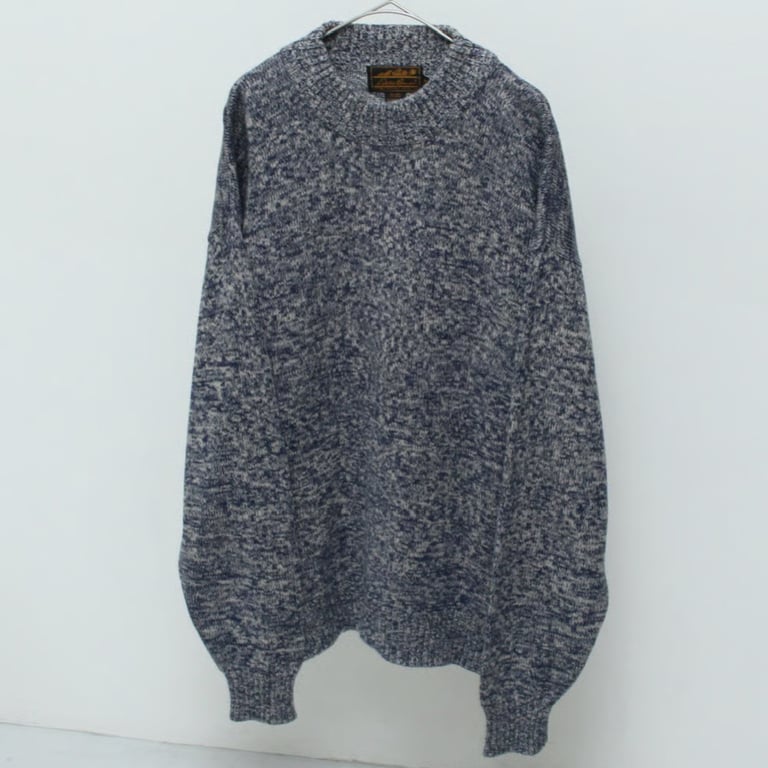 80s Eddie bauer cotton melange knit sweater｜エディーバウアー