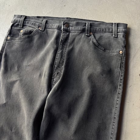 90s Levi’s 505 stretch yarn-dyed black denim pants