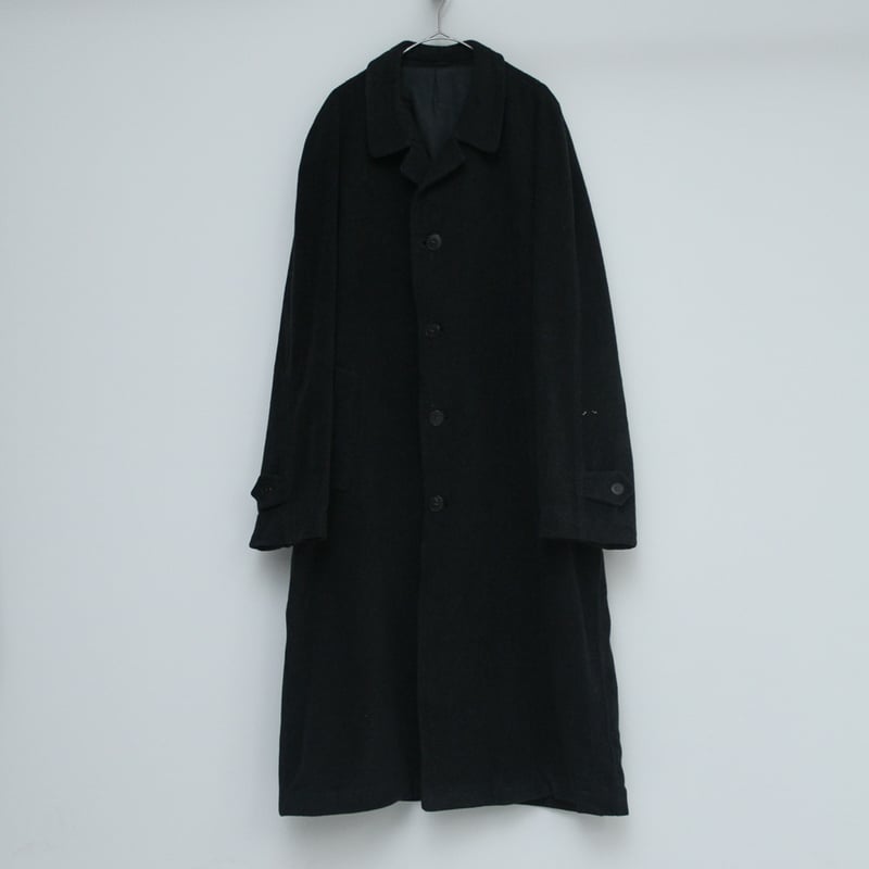 ジャケット・アウター 90s archive Italy long balmacaan coat 12/20(土)秋冬アイテム大量入荷】 90s Green Smooth Nylon Long