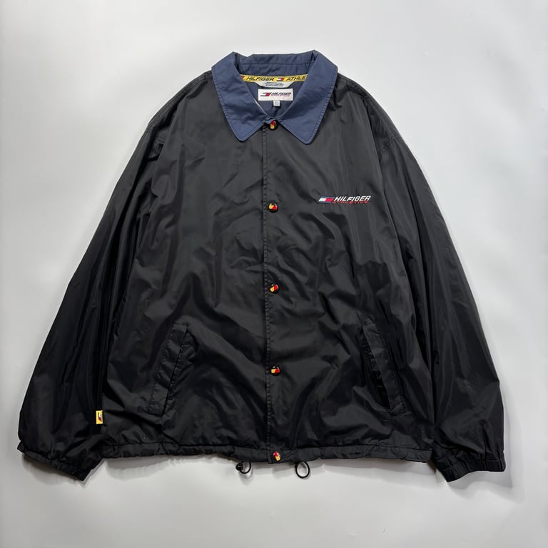 90年代 コーチ ナイロンジャケット（90’s HILFIGER athletics logo print coach jacket｜コーチ）