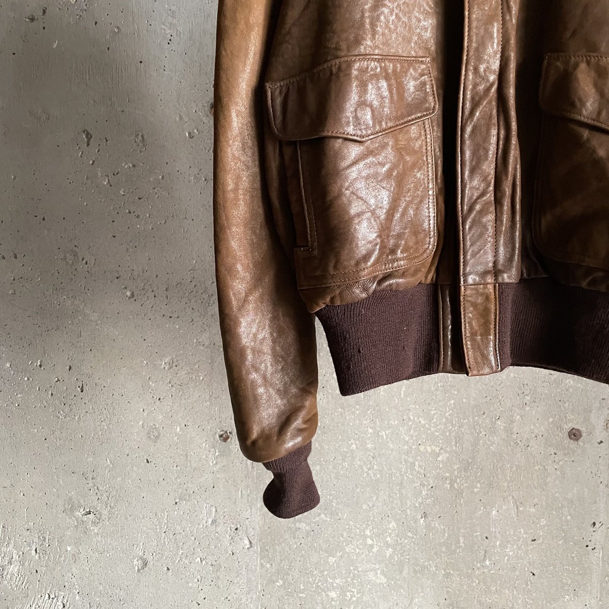 70s~ A-2 type leather jacket made in USA | sui 70s~ A-2 type leather jacket made in USA | sui