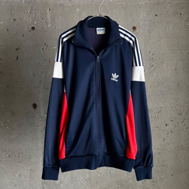 ・vintage adidas track jacket アディダス　トラックジ 70s vintage adidas track jacket 2 Sサイズ