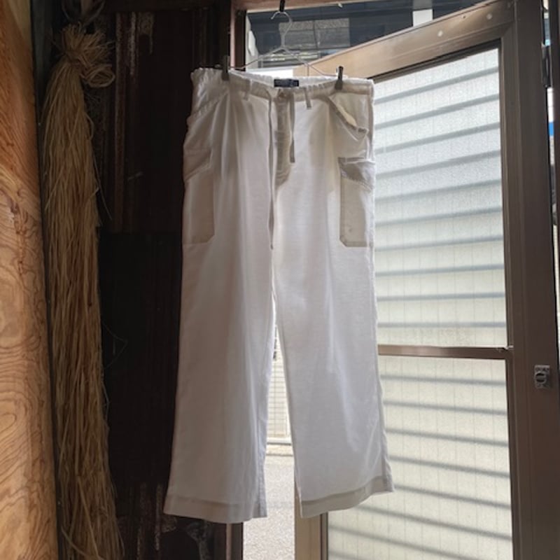 90s Polo Ralph Lauren linen cotton cargo wide p