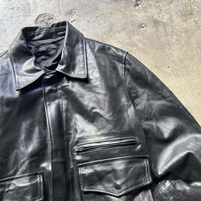 90s OLD GAP leather zip up jacket 中綿 XL - ジャケット・アウター 90s OLD GAP leather zip up jacket 中綿 XL - ジャケット・アウター