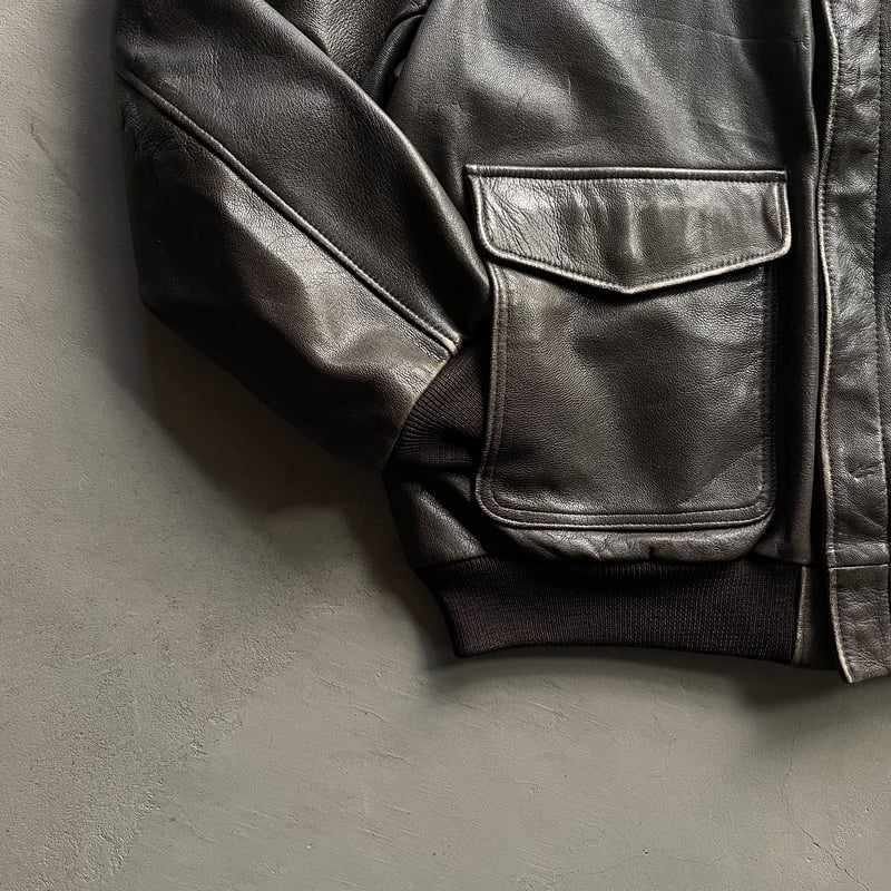 80s~ L.L.Bean A-2 type leather flight jacket | 80s~ L.L.Bean A-2 type leather flight jacket |