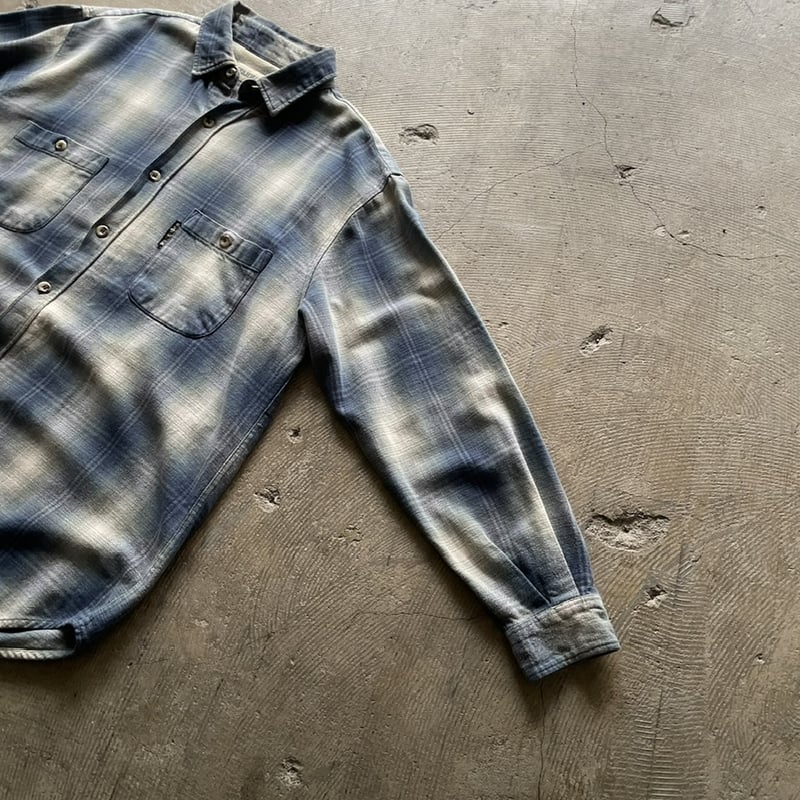 90's ombré check flannel shirt | sui & shara