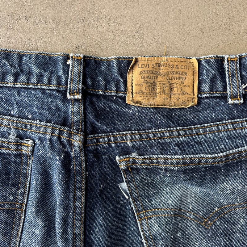 80s Levi's 550 “galactic wash” denim pants | su