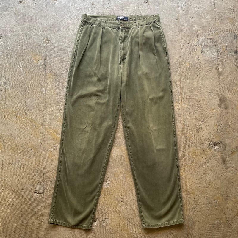 90's Polo Ralph Lauren 2tuck cotton chino pants 90's Polo Ralph Lauren 2tuck cotton chino pants