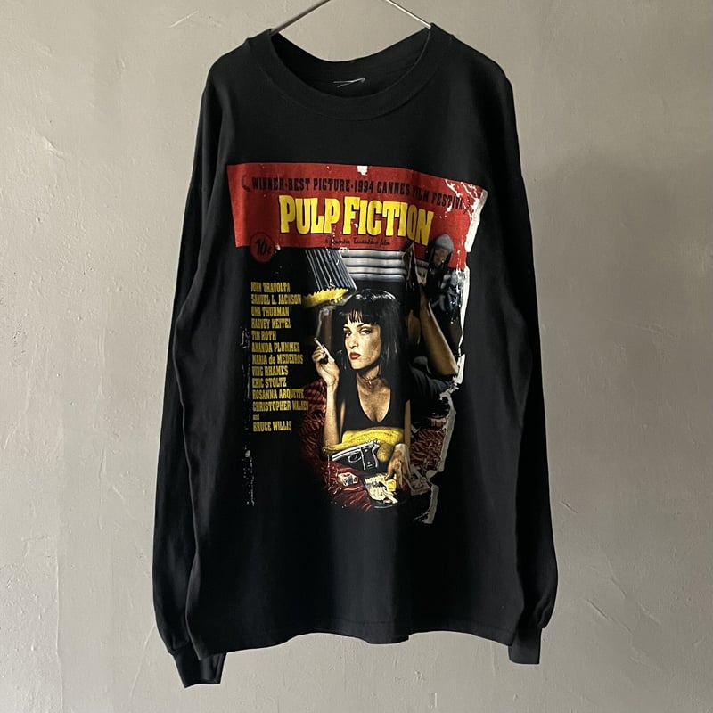 90s PULP FICTION Tシャツ コピーライト有り ロンt 90s PULP FICTION Tシャツ コピーライト有り ロンt