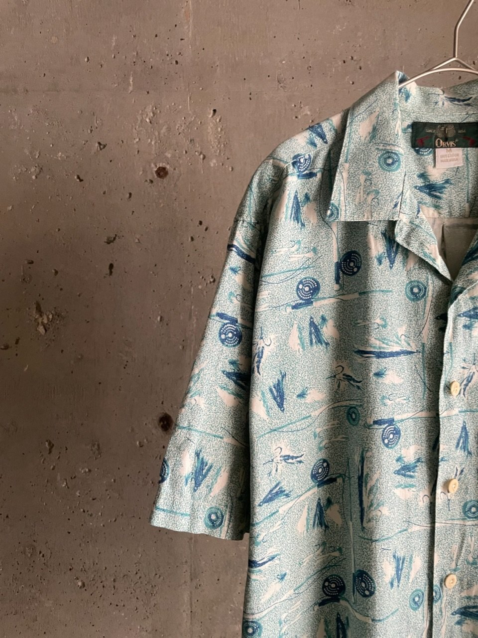 90’s Orvis 魚柄 ポロシャツ Lサイズ グレー POLO SPORT 半袖魚柄ポロシャツ | CUSTOM FEVER