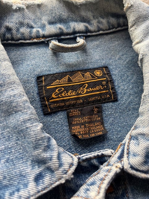 Eddie Bauer 赤 デニムジャケット L/G 70~80s 80s Eddie Bauer denim jacket | sui & shara