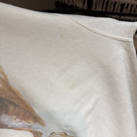 90s FRUITS OF THE LOOM dog print sweat