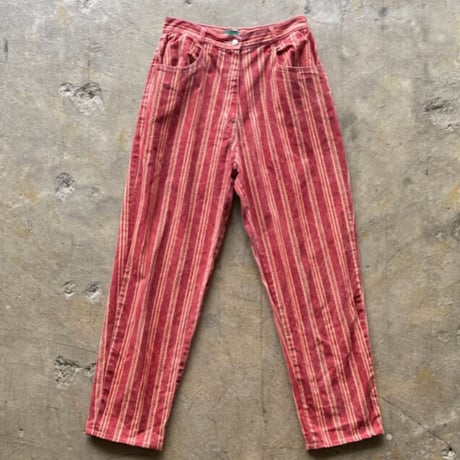 90's KIABI stripe design tapered pants