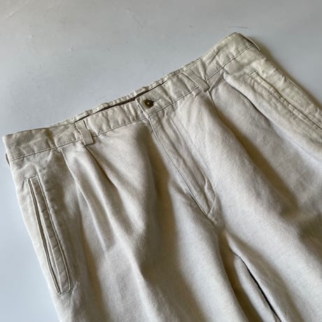90s SAVANE 2tuck linen slacks