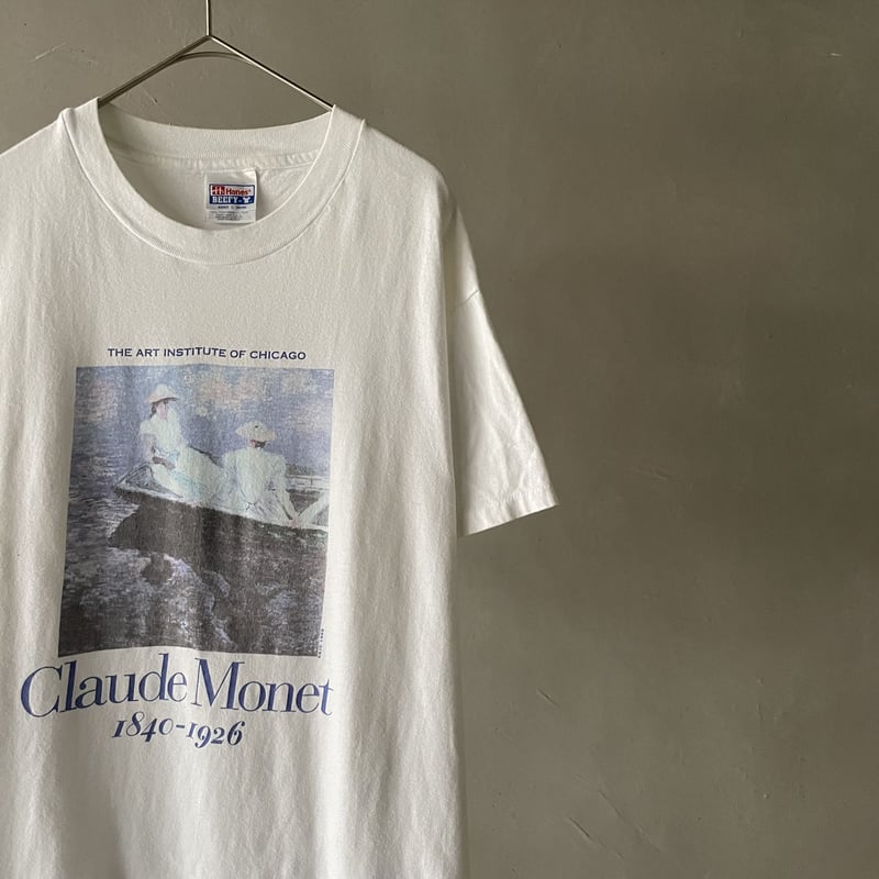 90s USA製 クロード モネ アート バロック Tシャツ ヴィンテージ 90s Claude monet “on the boat” art tee | sui &