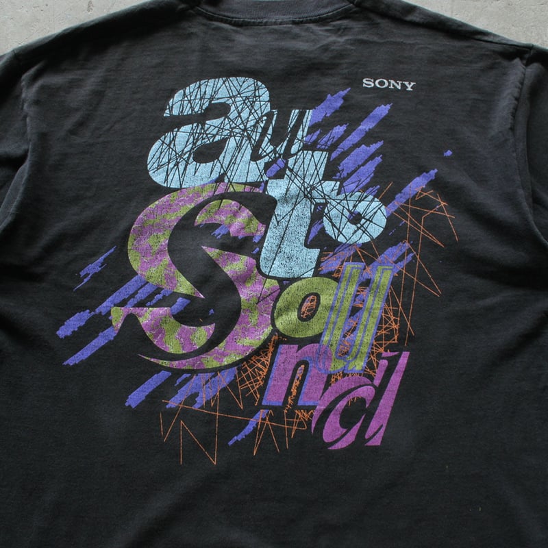 90s SONY both sides print T-shirt | sui & shara 90s SONY both sides print T-shirt | sui & shara