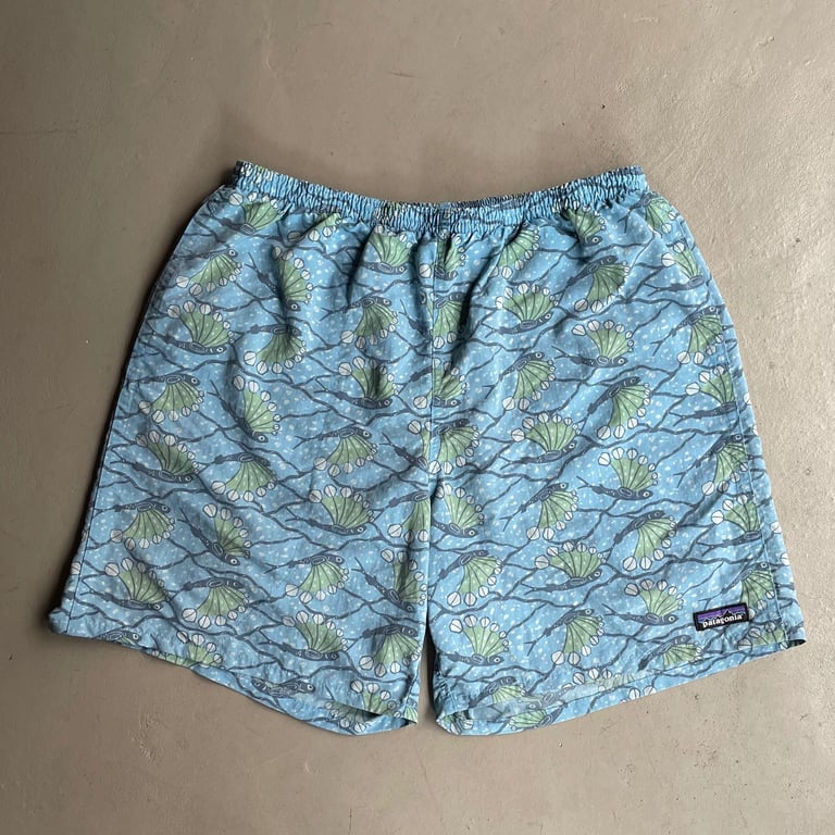 Patagonia fish pattern baggies shorts｜パタゴニア