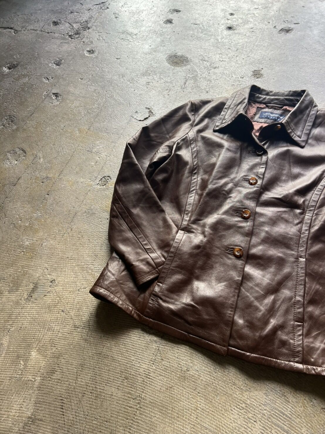 ★【claiborne】レザージャケット【美品】 90s Liz claiborne leather jacket | sui & shara