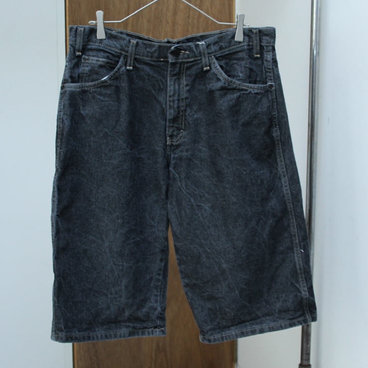 00s Dickies black denim painter shorts｜ディッキーズ