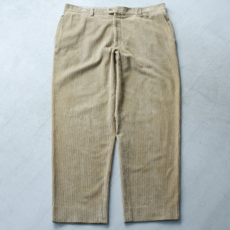 00s Burberry wide silhouette corduroy pants｜バーバリー