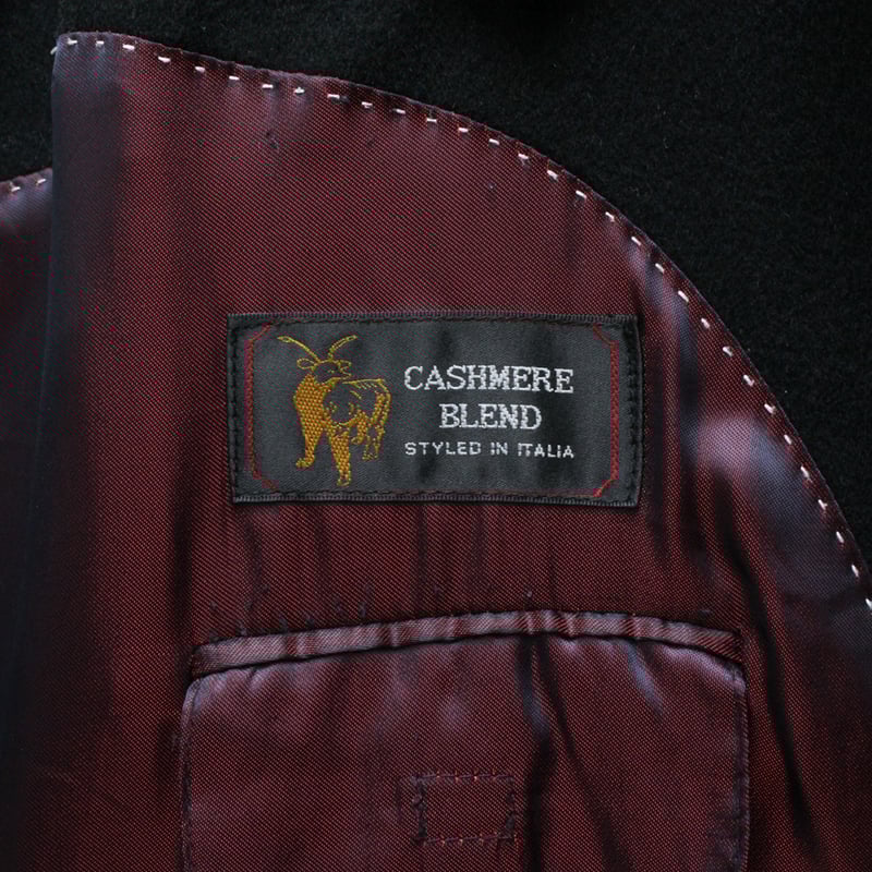 ジャケット・アウター 90s archive Italy long balmacaan coat 1990s allegri Cotton Balmacaan Coat Made in Italy タイプライター