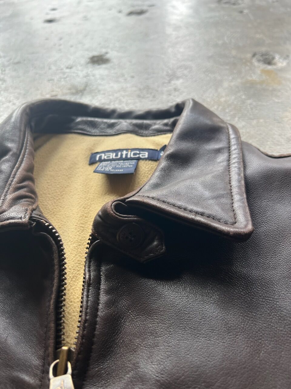 90s “nautica” leather jacket | sui & shara 90s “nautica” leather jacket | sui & shara