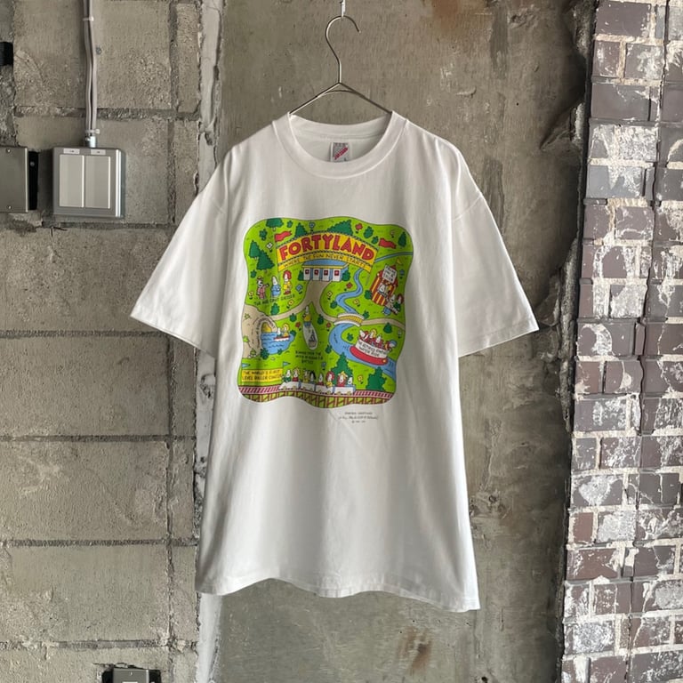 90年代 プリントTシャツ（90’s “FORTYLAND” print tee）