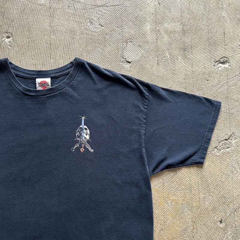 00s Powell peralta ロゴ　プリント　半袖　Tシャツ　ネイビー 00s POWELL PERALTA print tee | sui & shara