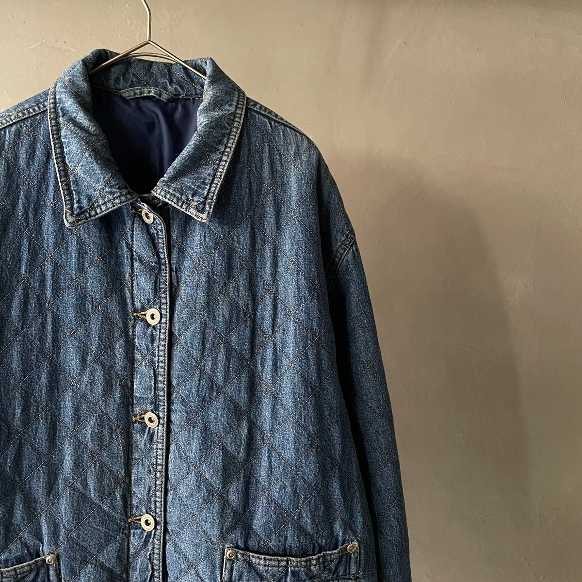 ジャケット・アウター 90s Liz Wear Safari Jacket 90s Lizwear quilting denim jacket | sui & shara